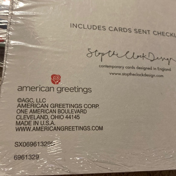 18 American Greetings Christmas card bundle lot Stop the clock Thinking of you - Picture 5 of 7